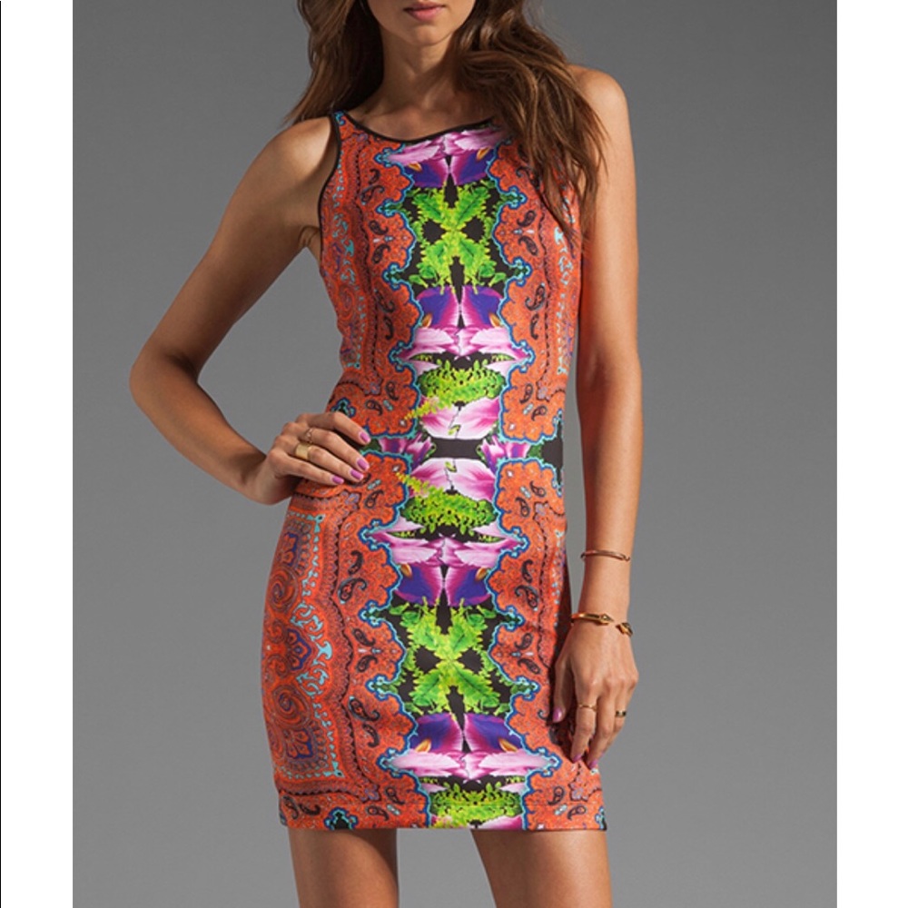 Clover Canyon Orchard Trip Neoprene Dress - Size S